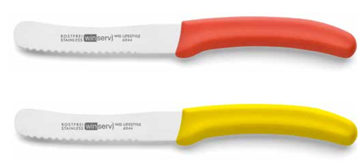 Messer mit individueller Griff-Farbe in Markenfarben